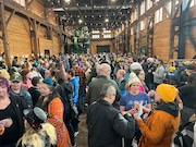 A crowd of festival-goers fills The Redd on Salmon Street in March 2023. An anticipated crowd of 1,500 has prompted organizers this year to break the festival into two sessions on Sunday, March 10, 2024.