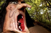 Casey Kienzle of Jefferson  walks readily into the mouth of the wicked witch at The Enchanted Forest in Turner, Oregon. He was there with his brother, Spencer, in 2005.