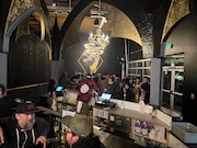 Members of the brewing industry check out the new Brujos taproom on Monday, Feb. 26, 2024. The much anticipated first taproom of Brujos Brewing opens at noon Saturday, March 2, 2024, at 2377 N.W. Wilson St. in Portland.