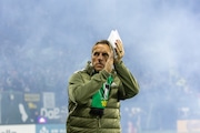 Portland Timbers head coach Phil Neville before an MLS match against the Colorado Rapids at Providence Park in Portland, Oregon on Saturday, Feb. 24, 2024.