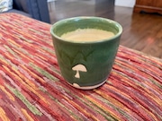 A mushroom tea cup from Vital Reset.