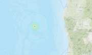 Earthquakes hit about 100 miles west of Port Orford in the Pacific Ocean.