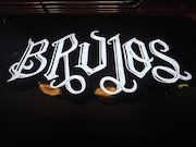 Brujos' logo is on the wall inside the Scorched Church taproom. The much anticipated first taproom of Brujos Brewing opens at noon Saturday, March 2, 2024, at 2377 N.W. Wilson St. in Portland.